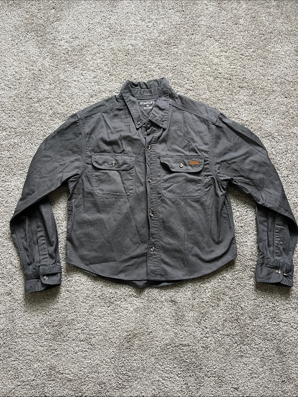 Stanley Charcoal Black Work Shirt Jacket